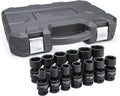 GEARWRENCH 13 Pc. 1/2" Drive 6 Pt. Standard Universal Impact Socket Set, SAE - 84938N