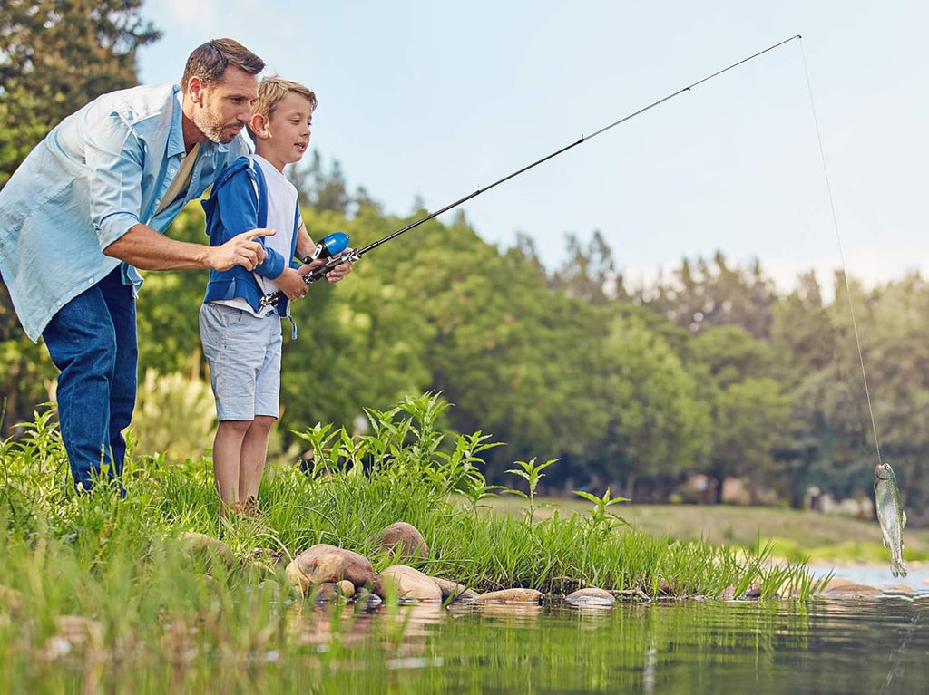 Kids Fishing Pole - Telescopic Fishing Rod and Reel Combo Kit - Fishing Gear, Fishing Lures, Carry on Bag, 70 Set Fully Fishing Equipment - for Boys, Girls, Youth